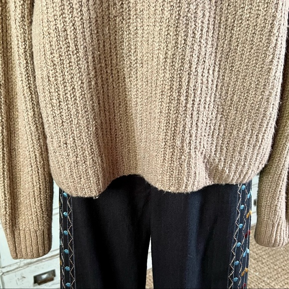 Anthropologie Mock Neck Pullover Sweater L - Picture 4 of 14